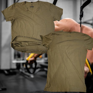 Alphalete T-shirt Size Large EUC Camo / Army Green Color